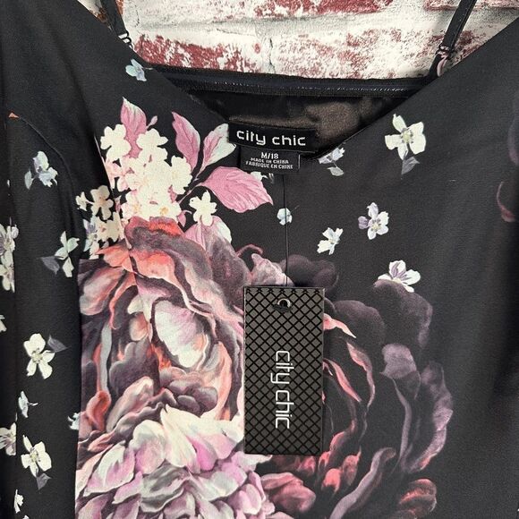 City Chic Maxi Blush Rose Dress NWT SZ 18 - Picture 9 of 15